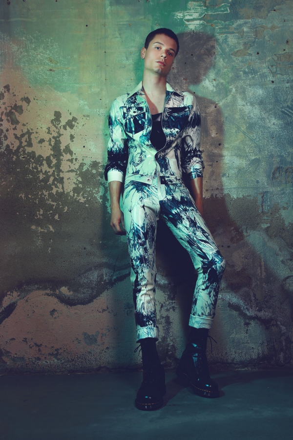 TORTURE GARDEN LATEX BLEACHER JacketTORTURE GARDEN LATEX